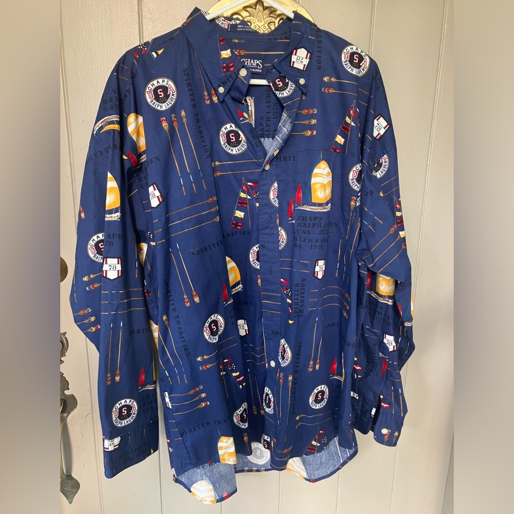 Vintage Ralph Lauren chaps USA button down
